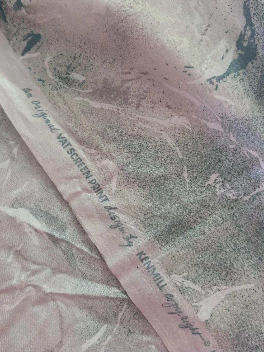 Vintage Kenmill Cotton Fabric with Teflon Coating